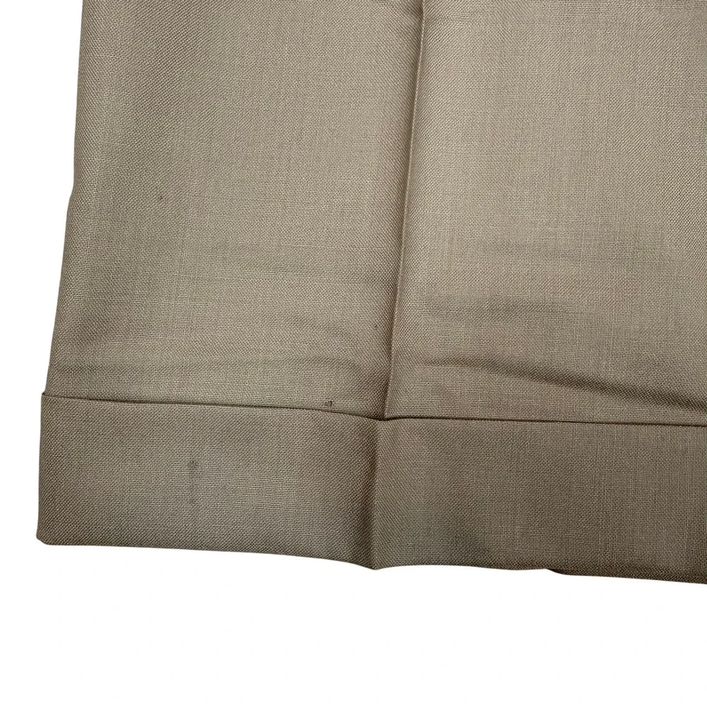 Lauren‎ Ralph Lauren Mens Khaki Pleated Flat Front Pants Total Comfort 33x32